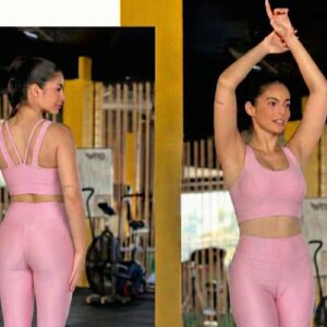 Cropped Strapped Alça Larga Rosa bebe