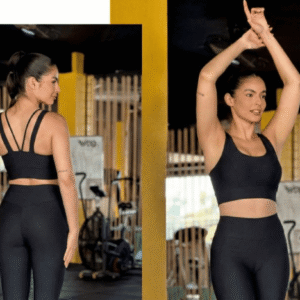 Cropped Strap Alça Larga Preto